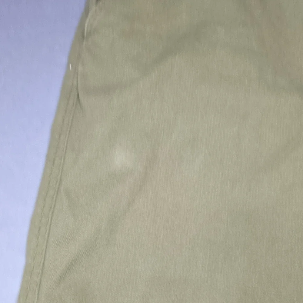 Eddie Bauer Olive Men's Casual Pants Flat Front Straight Leg Cotton Pockets 38